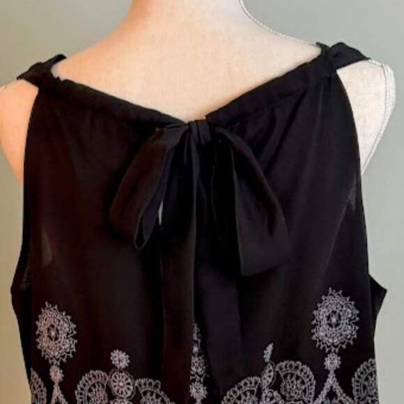 APT 9 Boho Style Sleeveless Blouse Tank with Beading Large - Picture 5 of 8